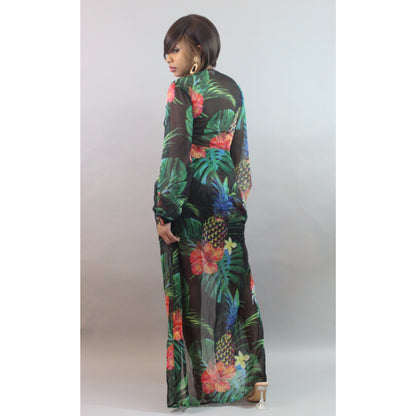 Amari Floral Maxi Dress - LeAmore Boutique