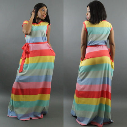 Evelyn Colorblock Dress - LeAmore Boutique