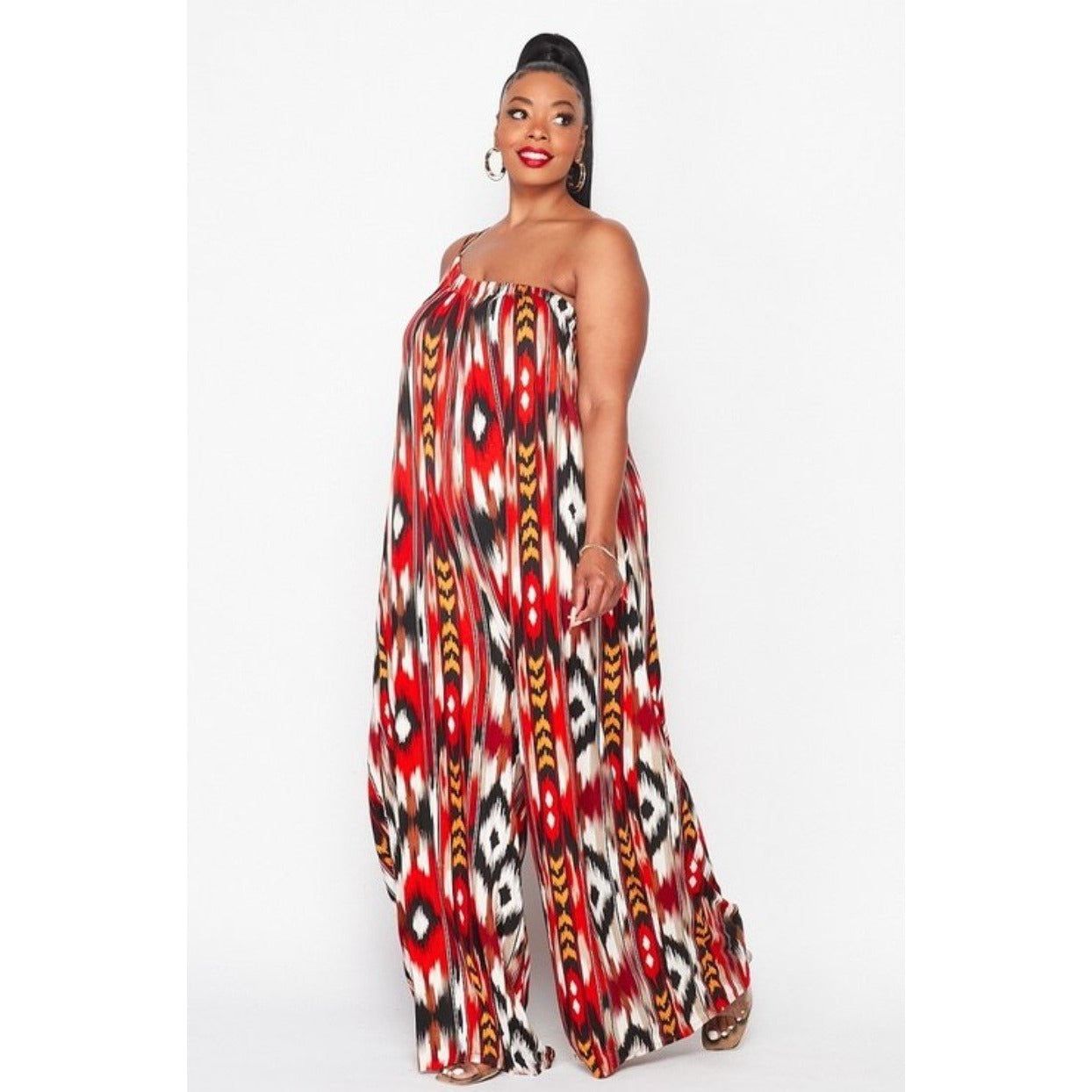 Jazzy Tribal Jumpsuit - LeAmore Boutique