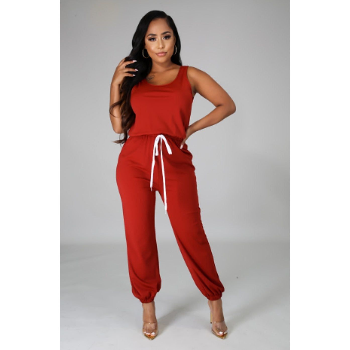 Just Kicking It Jumpsuit - Plus - LeAmore Boutique