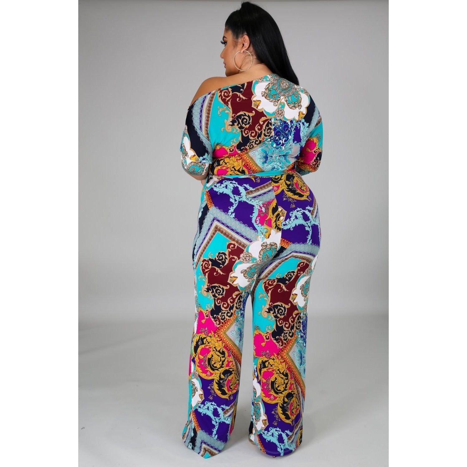 Try Keeping Up Print Jumpsuit - LeAmore Boutique