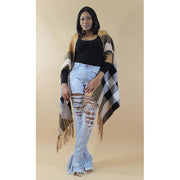 High Stakes Poncho - LeAmore Boutique