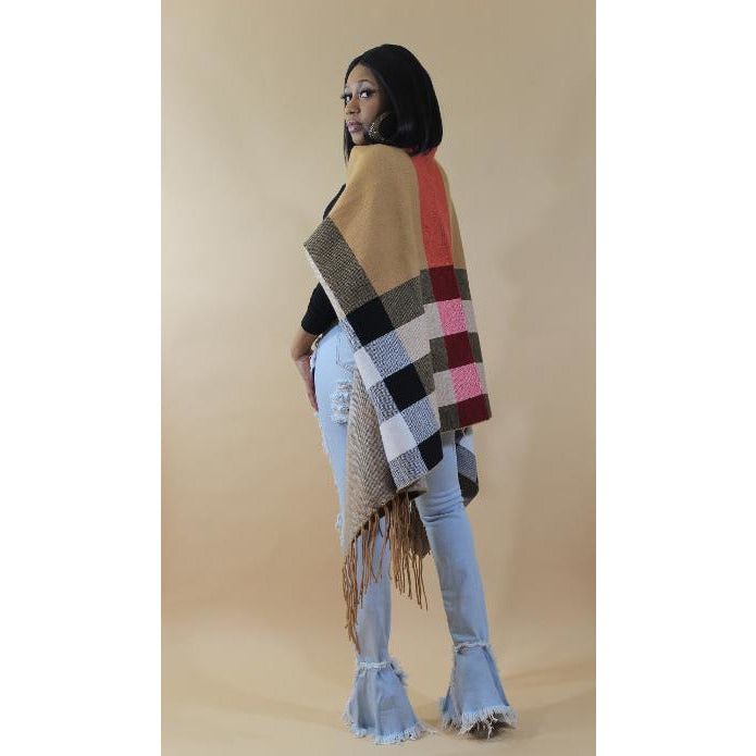 High Stakes Poncho - LeAmore Boutique